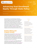 Advancing Dual Enrollment Equity Through State Policy