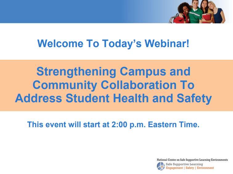 Strengthening Campus and Community Collaboration to Address Student Health and Safety