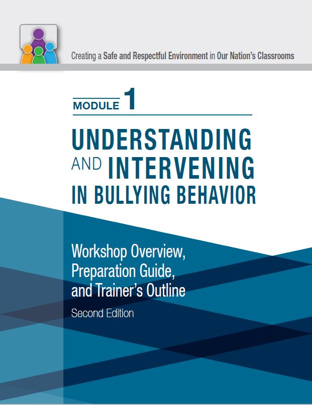 cover page of the classroom bullying train the trainer module 1