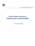 Cover image of School Climate Practice Briefs for Implementation and Sustainability