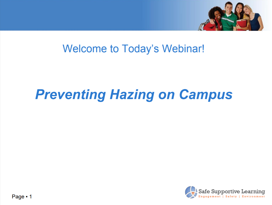 Preventing Hazing on Campus