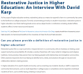 Restorative Justice in Higher Education