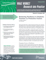 Bolstering Resilience in Students: Teachers as Protective Factors report cover