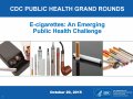 Cover image - E-cigarettes: An Emerging Public Health Challenge (link is external)
