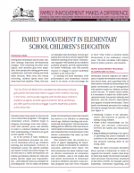 Family Involvement in Elementary School Children's Education cover page