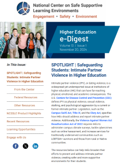 Intimate Partner Violence in Higher Education