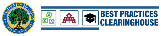 Department of ED circular logo and Best Practices Clearinghouse Logo