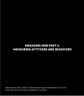 Black title page stating Engaging Men Part 2: Measuring Attitudes and Behaviors